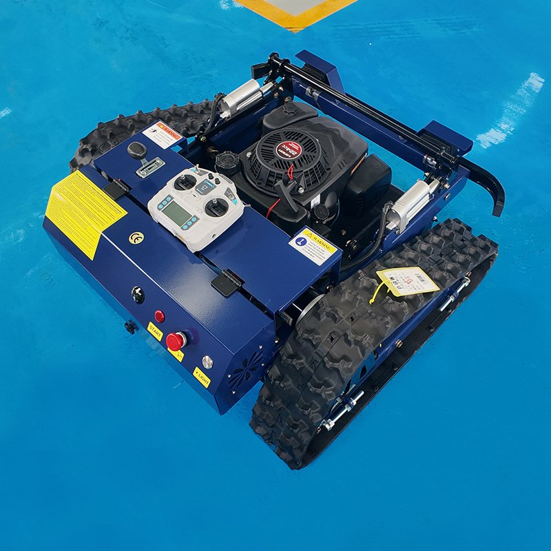 Gas Powered Tracked Lawnmower with Electric Start & Remote Control