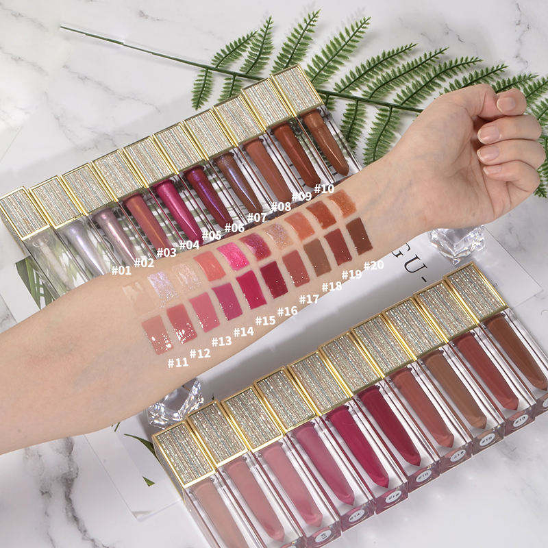 Wholesale Lipgloss Vendors Private Label Luxury Square Tube Shiny Glossy Moisture Nude Clear Lip Gloss