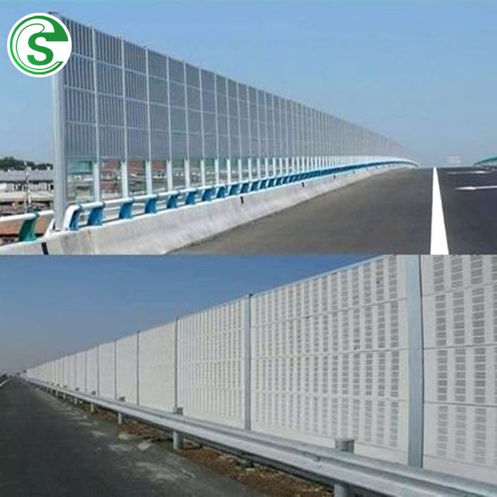Highway Noise Barrier Aluminum Steel Noise Protection Barrier