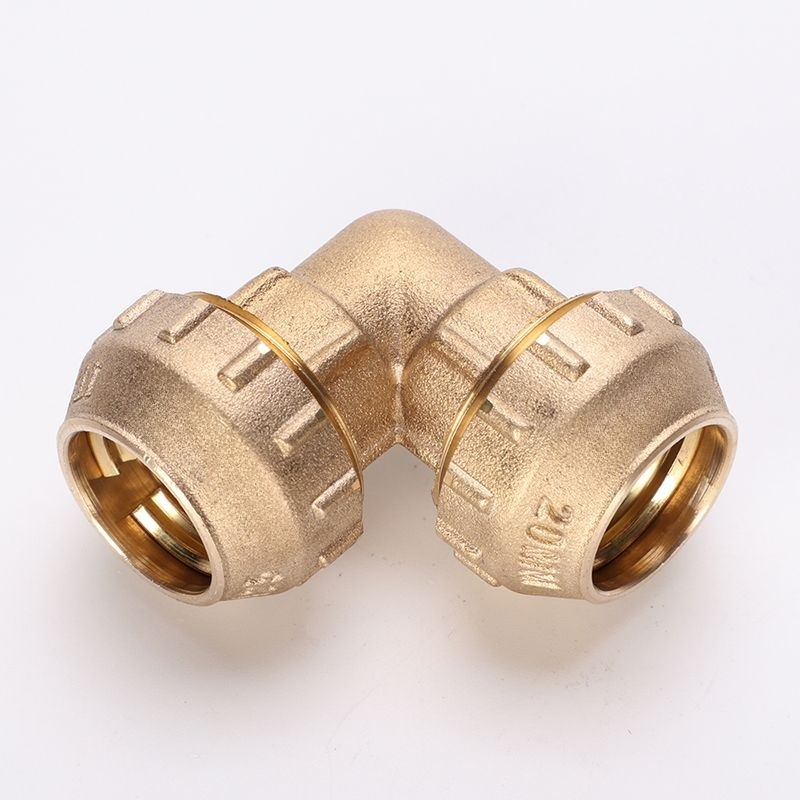 Brass Compression Fittings with Female Nut for Polyethylene Pipe