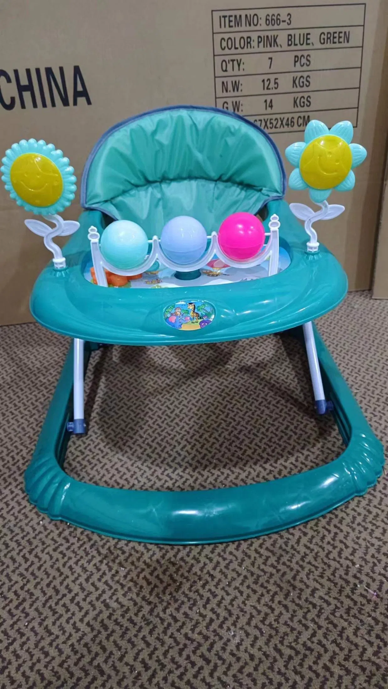 Baby Walker with Anti Rollover Music That Can Be Used as a Starting Car for Babies