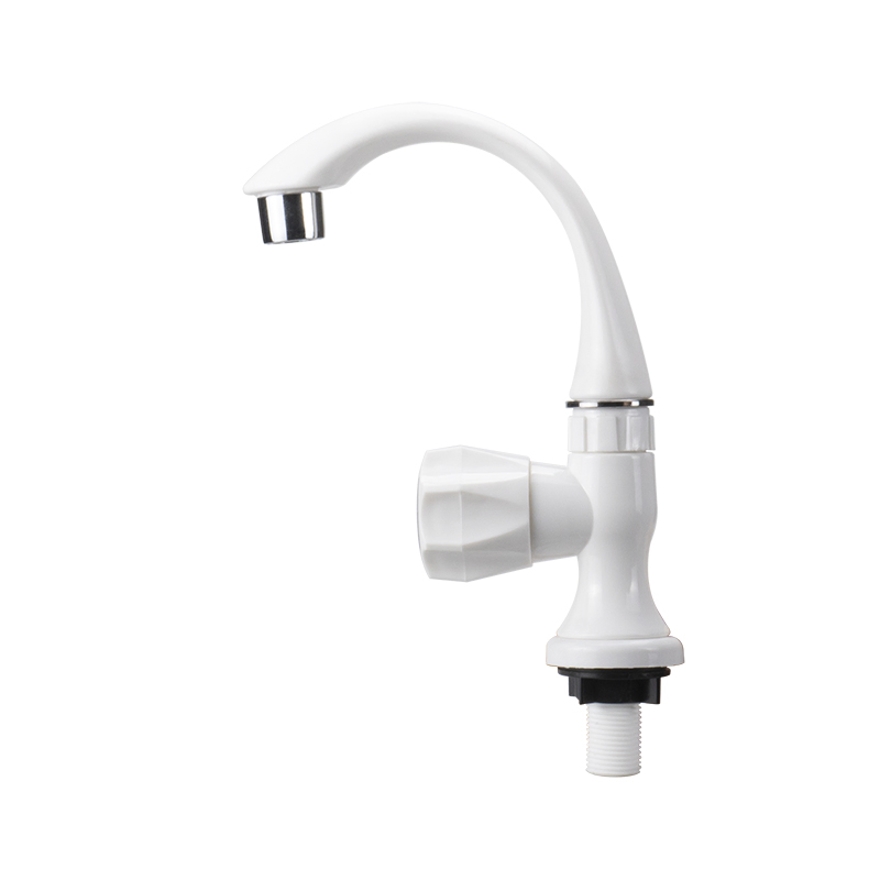 Pntek PVC Kitchen Bathroom 1/2inch PP Bibcock Ivory Water Tap