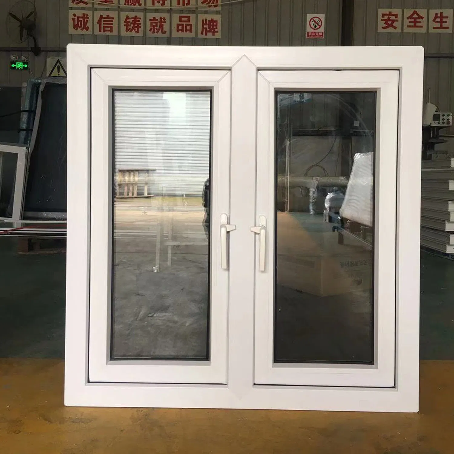 UPVC Hurricane Impact Casement Window with Color and Glass
