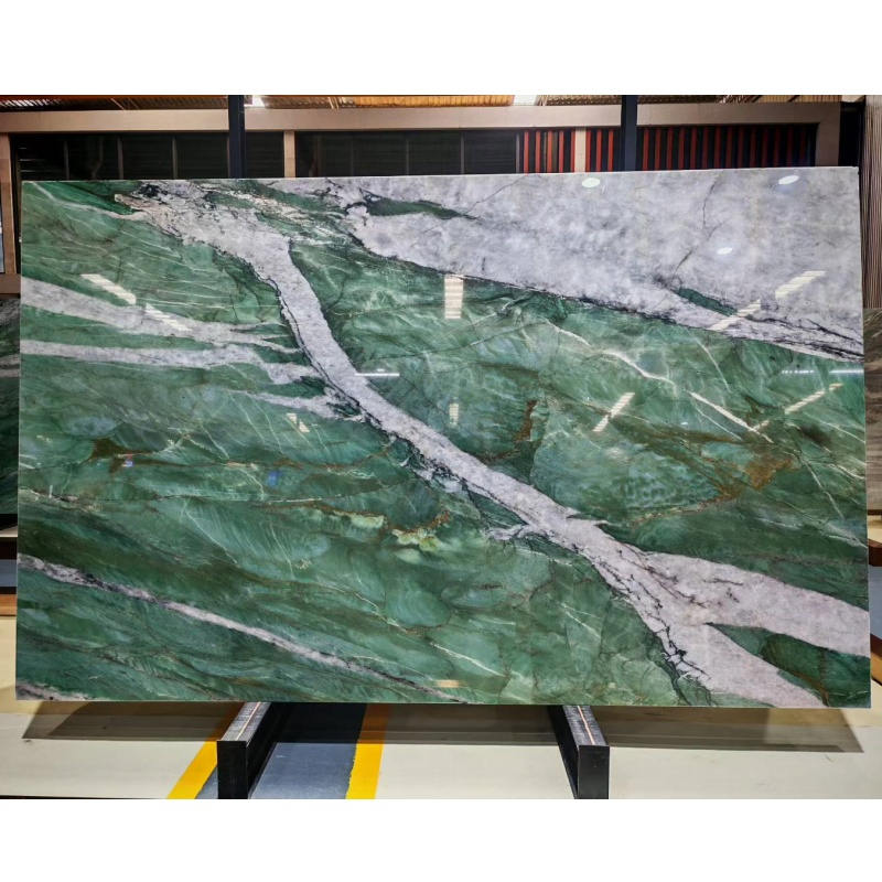 Hot Sales Supplier Wholesale Green Jade Marble Slab Bathroom Aesthetics Apartment Villas Hotel Decor