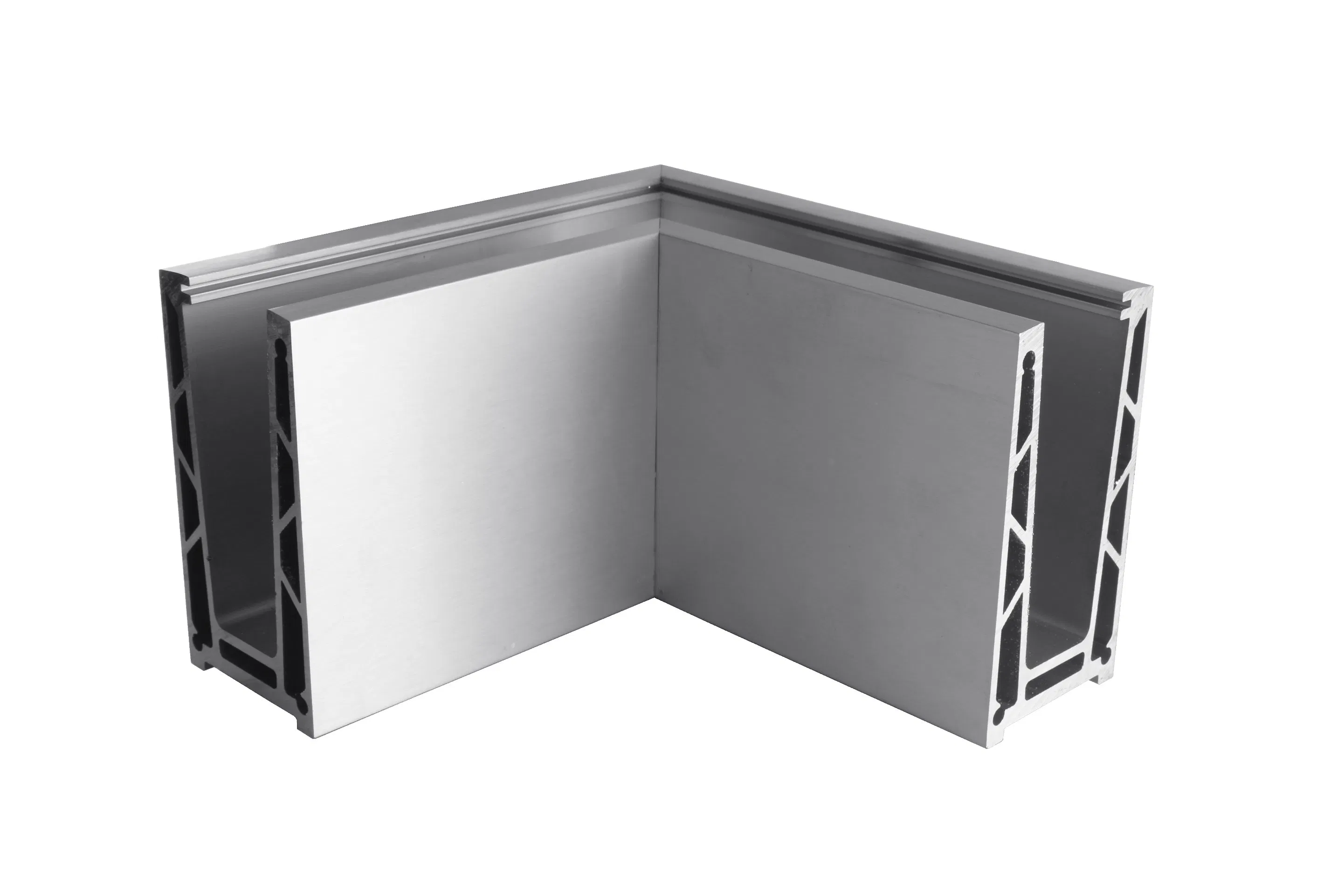 Outdoor Aluminium Channel Glass Railing for Balcony/Balustrade/Staircase Fittings/Baluster/Glass Balustrade