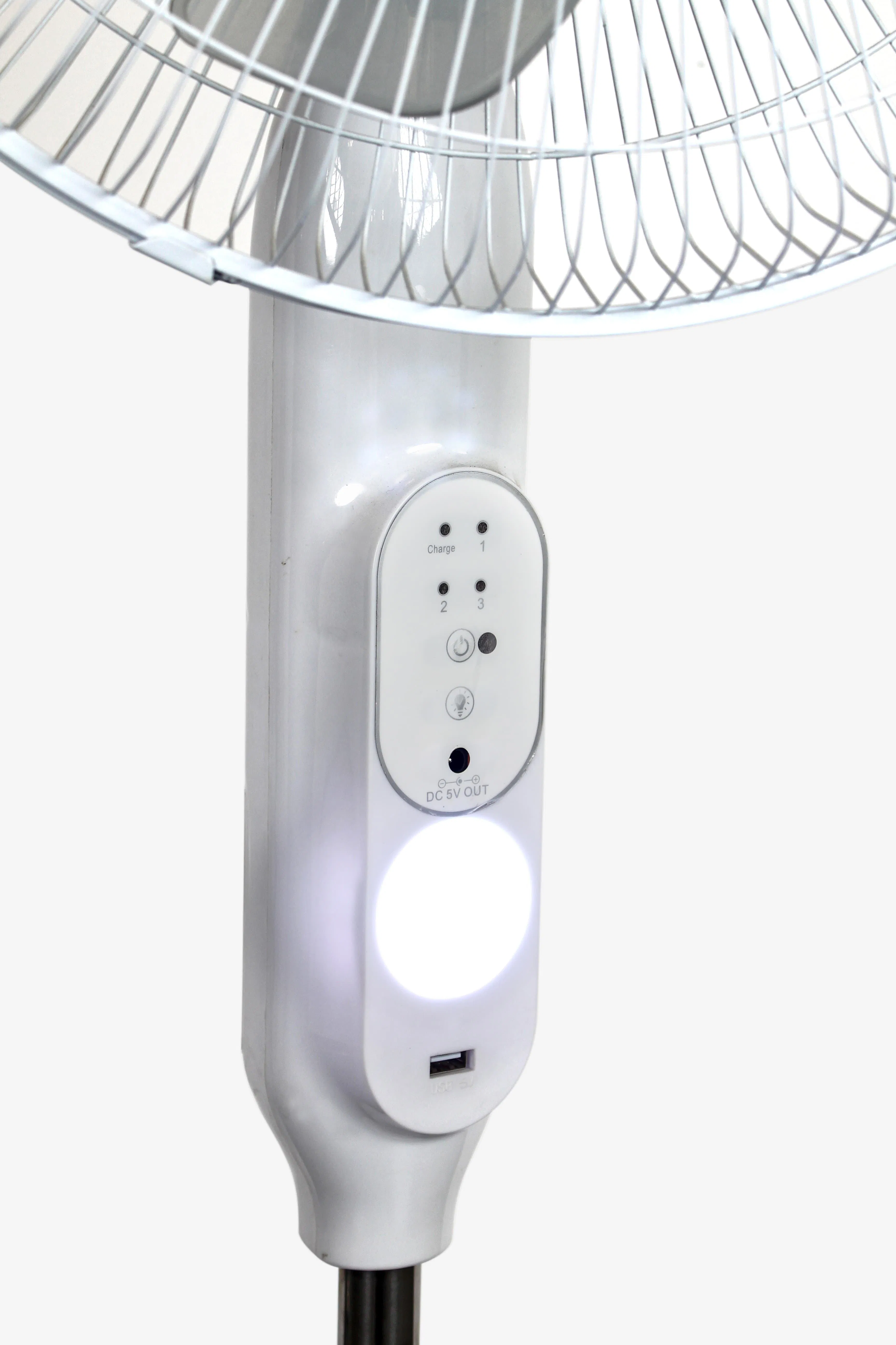 16 Inch Solar Fan Casa Ventilador Recargable AC DC Pedestal Stand Fan Solar Fan