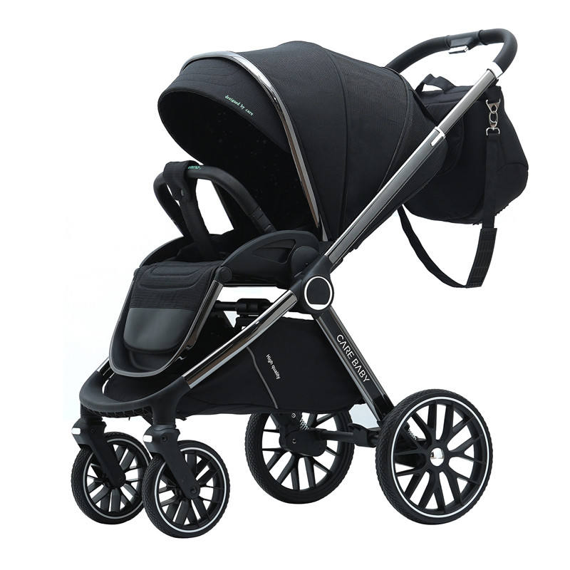 3 In1 Baby Stroller Sun Protection with Car Seat and Sleeping Basket/Plating Foldable Portable Fashion Travel Baby Stroller