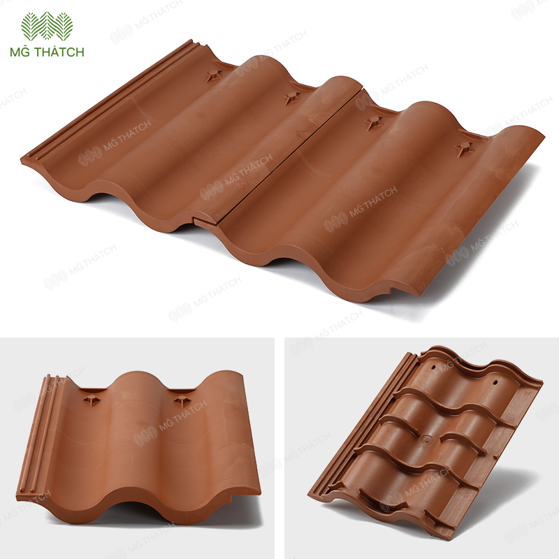 High Quality 20 Years Warranty Plastic Synthetic Spanish Tile Roof Artificial Tiles Roof UV Proof