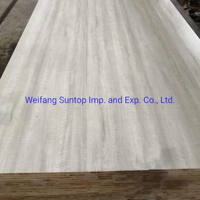 E1 E2 Melamine WBP Glue Block Board 18mm Blockboard 18mm 15mm for Furniture Cabinet Wardrobe