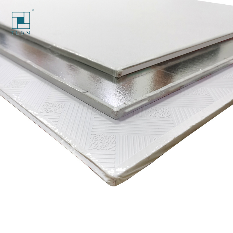 60X60 Plaster Ceiling / PVC Laminated Gypsum Ceiling Tiles/Ceiling Board
