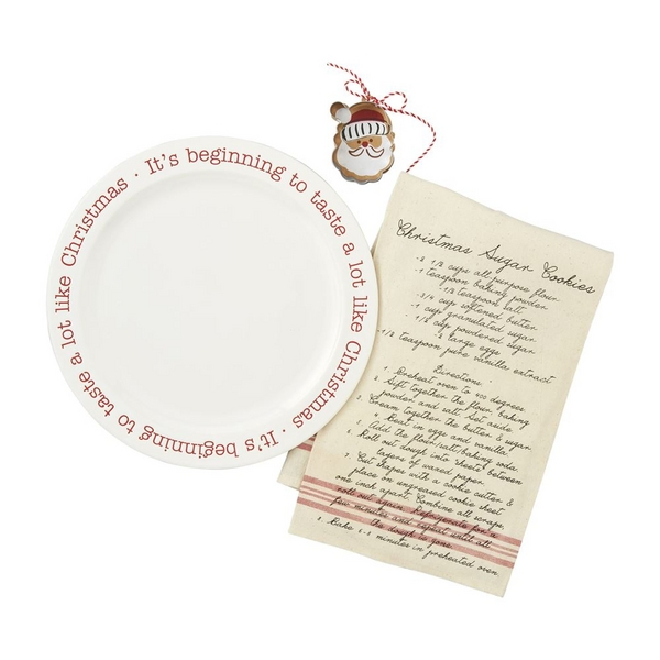 Christmas Design Plate for Family Gatherings and Feasts
