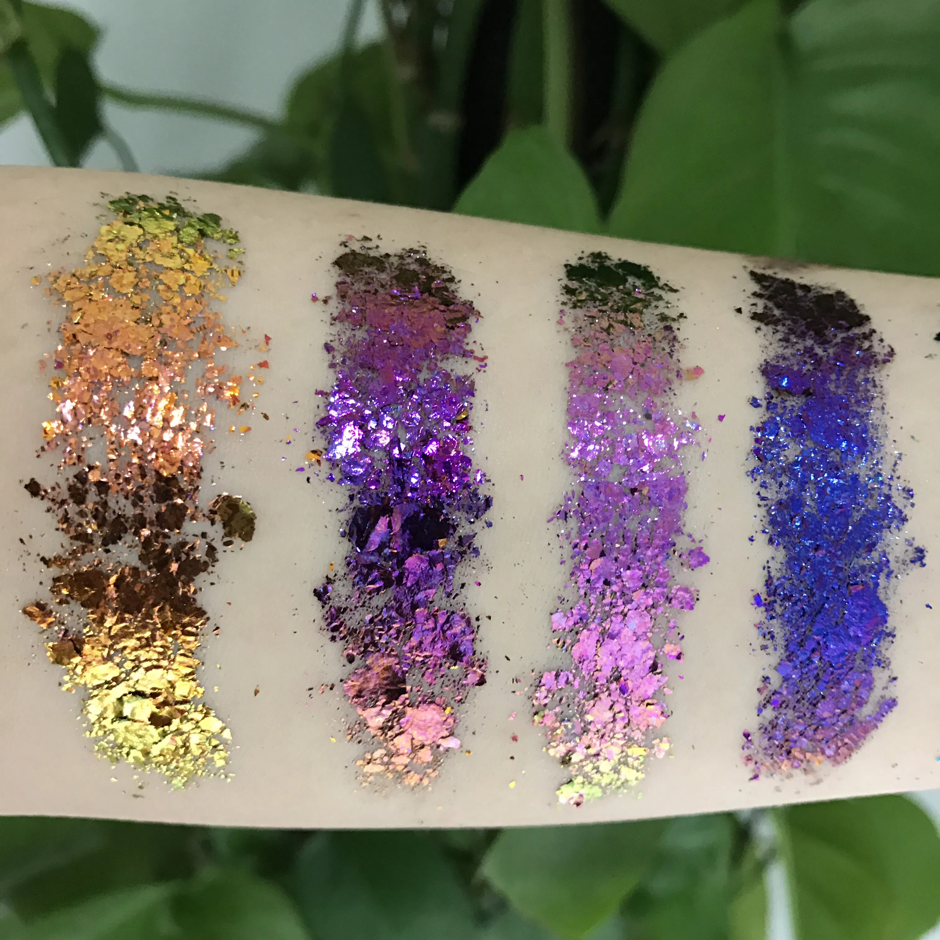 Cosmetics Color Shift Glitter for Eyeshadow Face Body Chameleon Chunky Pigments