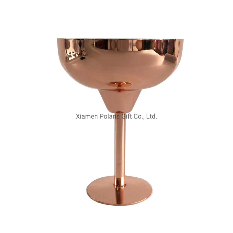 Durable Cocktail Stainless Steel Wine Goblet Cup for Pub Bar Restaurant Hotel