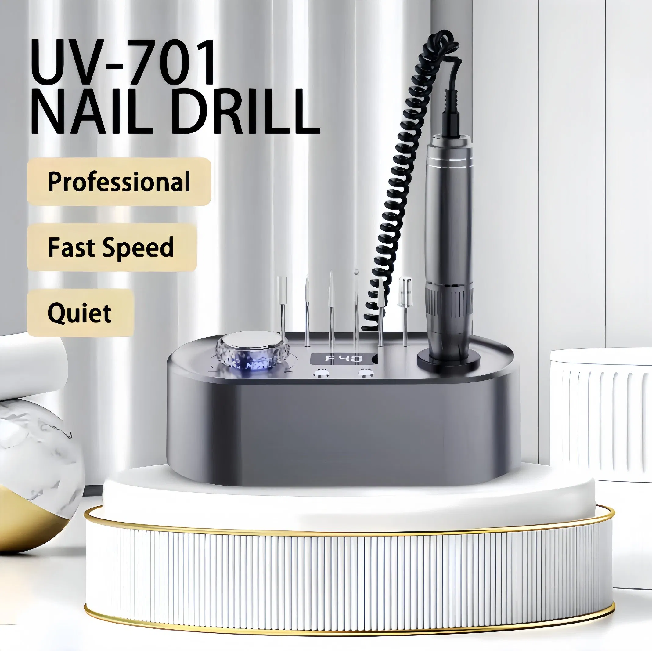 40000rpm New Portable Stainless Steel Nail Polish Machine E File