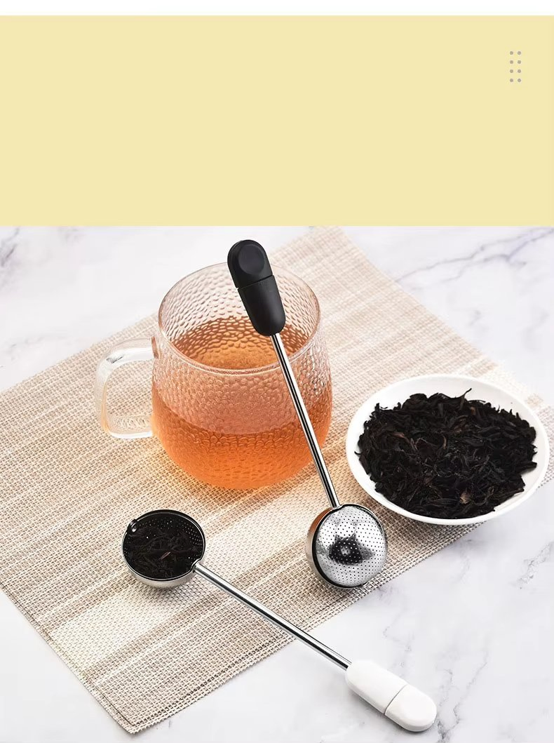 Wholesale 304 Stainless Steel Rotating Ball Tea Strainer Creative Tea Accessories
