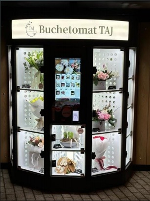 Customize Logo Smart Outdoor Using Beauty Flower Shop Fresh Flower Vending Machine