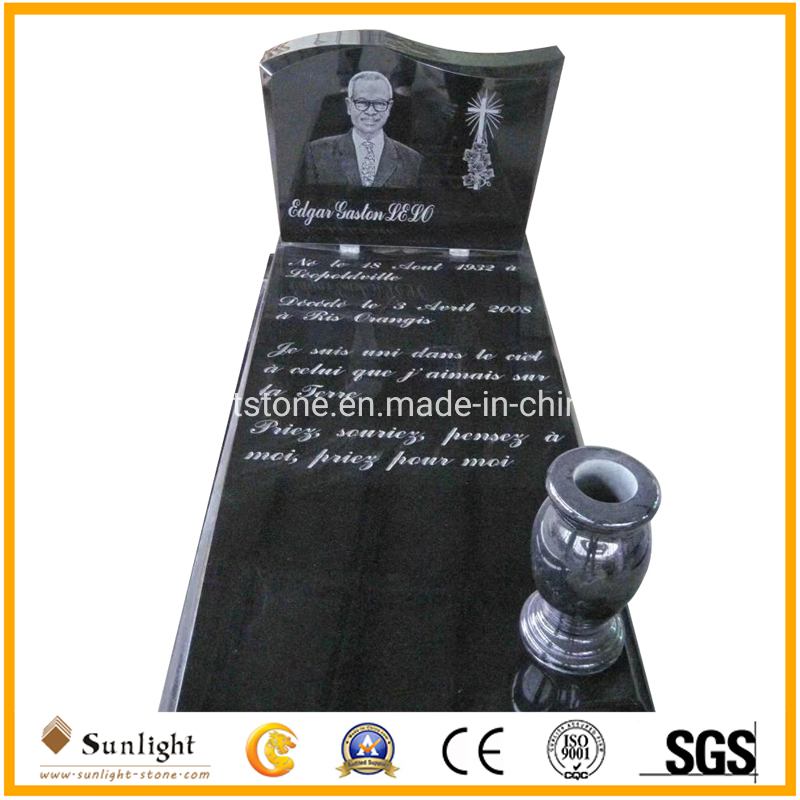 Muslim Tombstone China Factory G664/Shanxi Black/G603/Aurora/G654/Multicolor Red Granite/Marble Stone European Style Angel Heart Gravestone/Headstone/Monument