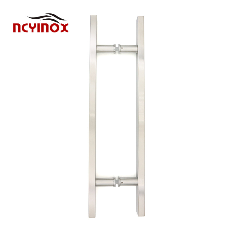 High Quality Door Hadrdware Stainless Steel H Shape Round Tube Pull Door Handle Glass Door Handle Glass Pull Handle Composite Door Handle Shopfronts Door Hand