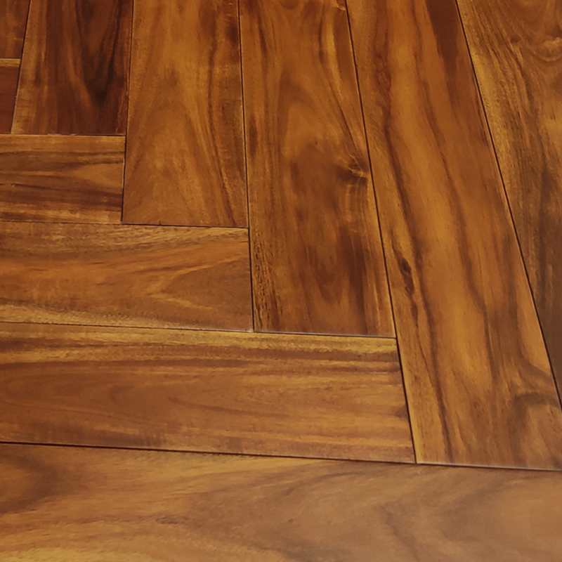 Eco-Friendly 18mm Acacia Wood Herringbone Flooring with Non-Slip Design