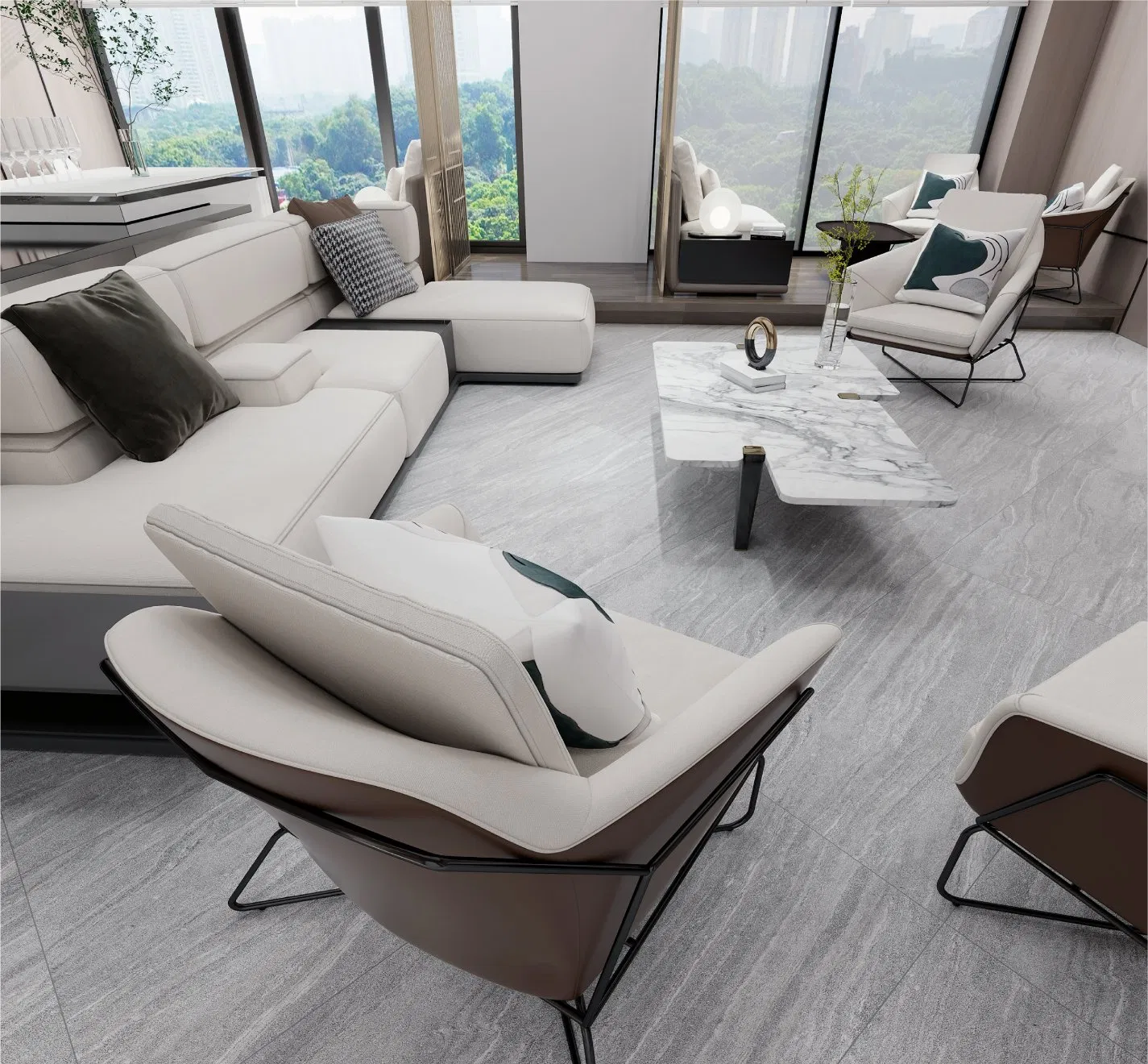 60X120cm Matte Surface Rustic Floor Tile with Custom OEM Service