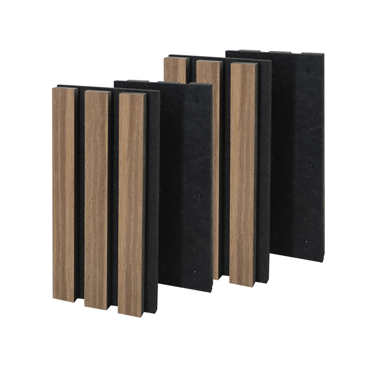 High Density Pet 3600mm Solid Wood Slat Acoustic Panels Sound Proof Wall Panels