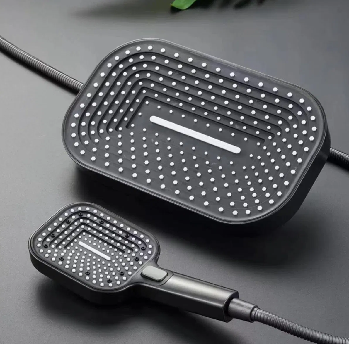 Modern ABS Square Shower Set with Three Functions for Bathrooms