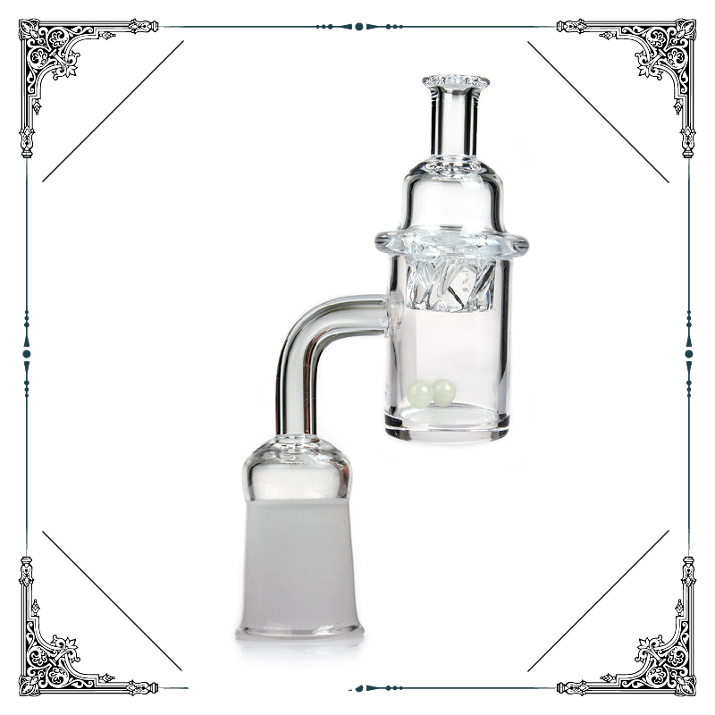 25mm Quartz Banger Helix Function Cap Oil Burner Pipe Smoking Glass Smoking Accessories