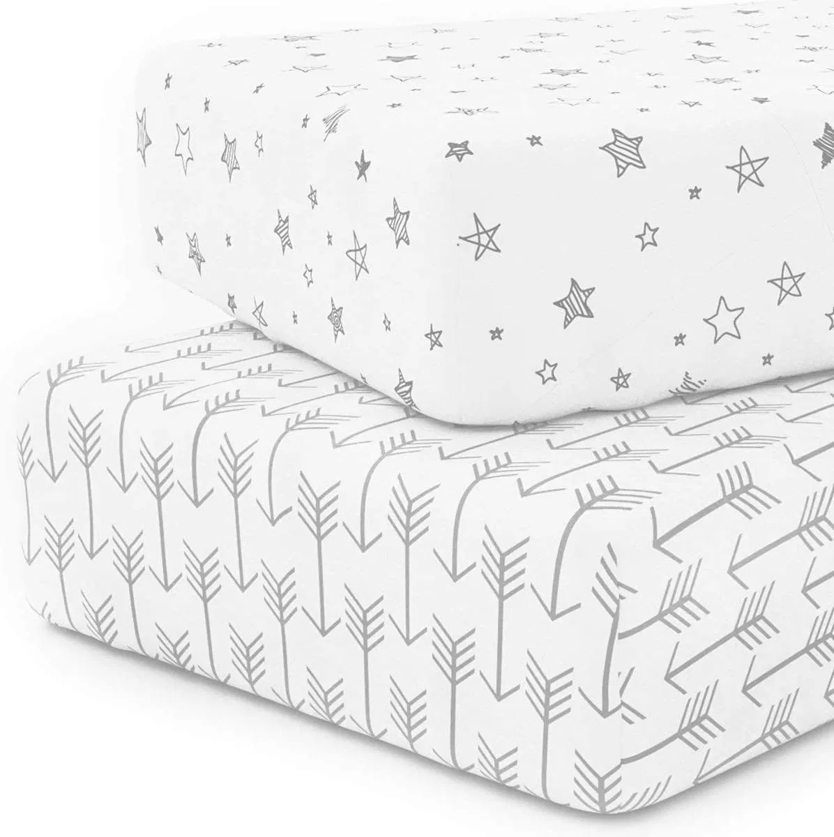 Crib Sheets Baby Crib Fitted Sheet for Standard Size Crib and Toddler Mattress Sheet