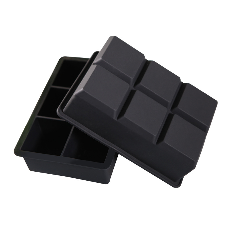Silicone 6 Grids Ice Tray Ice Maker