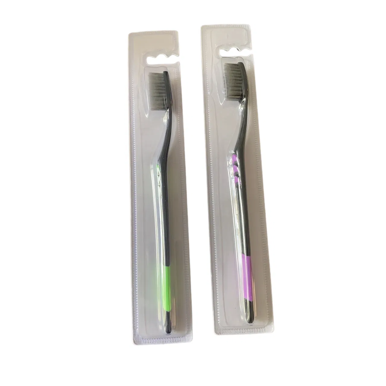 Toothbrush for Cleaning Teeth with Transparent Covering