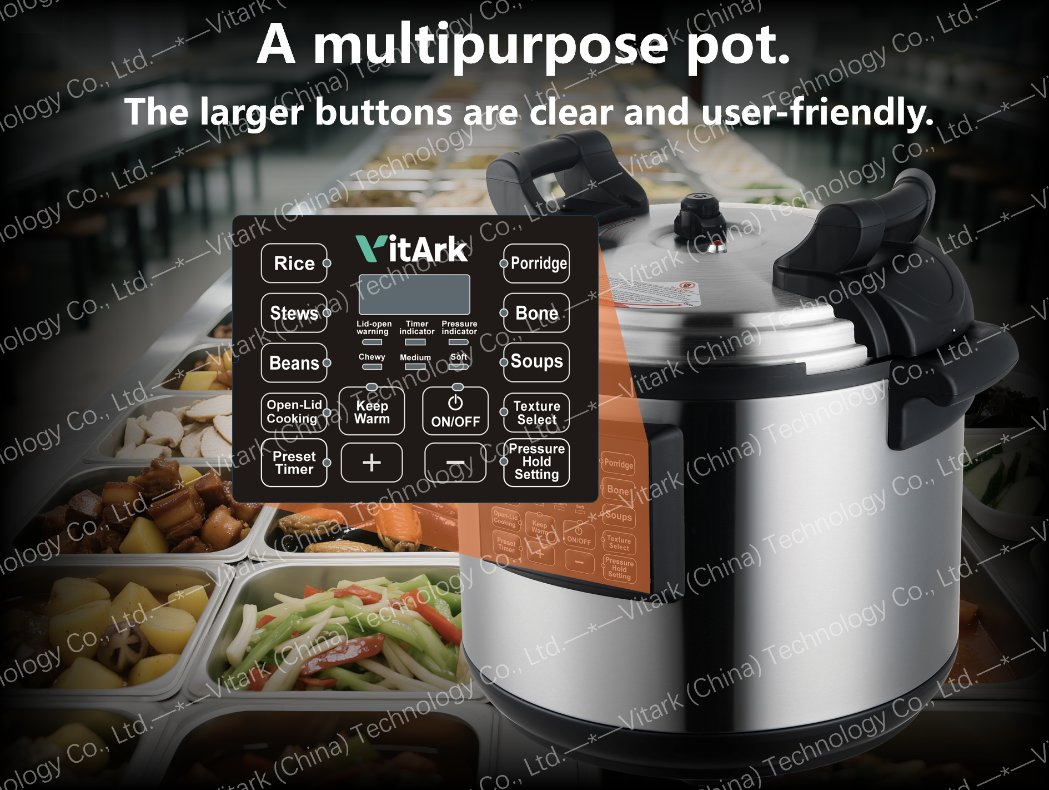 The Big Electric Pressure Cooker Is Suitable for Cooking Curry, Lamb in Large Quantities in Southeast Asia, The Middle East, India, Factory Cafeterias