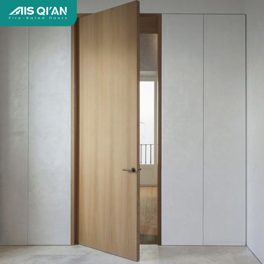 WPC Door Solid Material Customized Modern Wooden Interior Doors