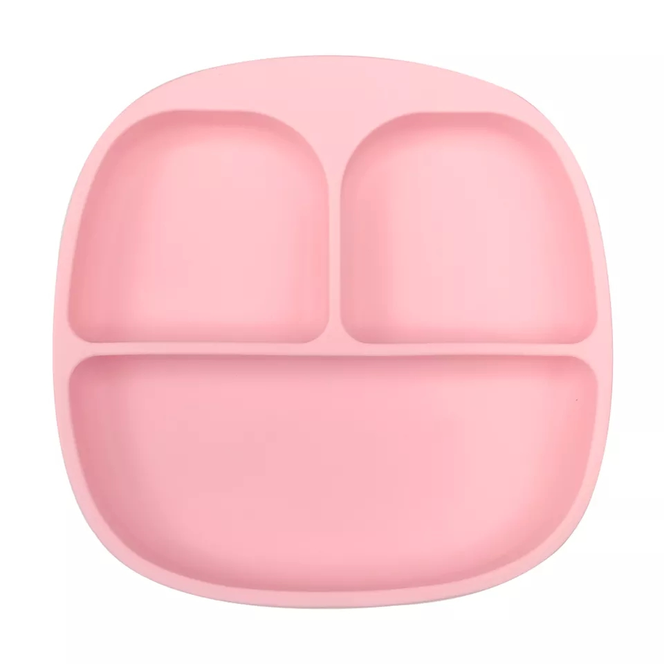 Silicone Baby Food Plate for Easy Portion Control and Feeding