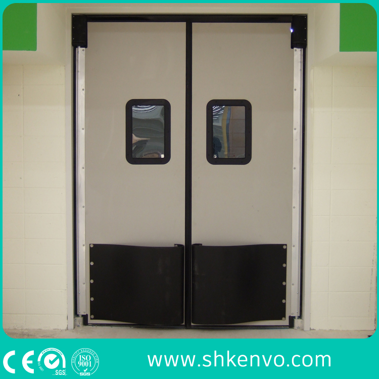 Double Acting Swinging Aactive Thermal Insulated Stainless Steel Metal or ABS Impact Traffic Door for Food Factory or Cold Rooms or Restaurant
