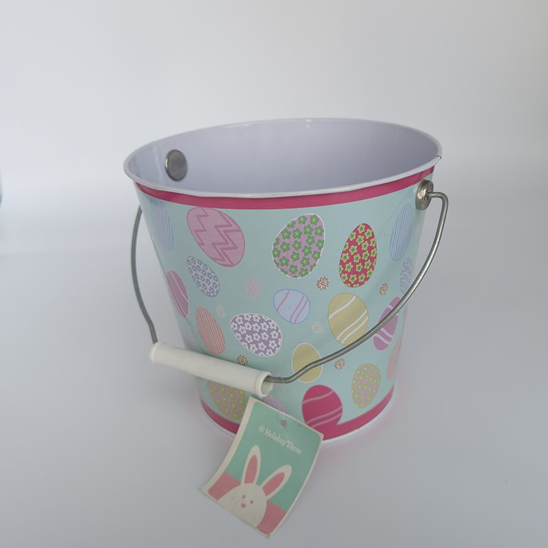 Colorful and Useful Custom Pattern of Tin Bucket