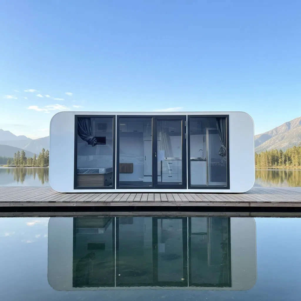 Apple Cabin Container House Portable Cabin Weather-Resistant Cabin Energy-Saving for Open-Air Desert Outdoor Accommodation Bases