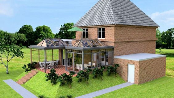 Thermal Break Aluminum Alloy Tempered Glass Sunroom Outdoor Sound/Heat/Water Insulation Sun Rooms for Balcony