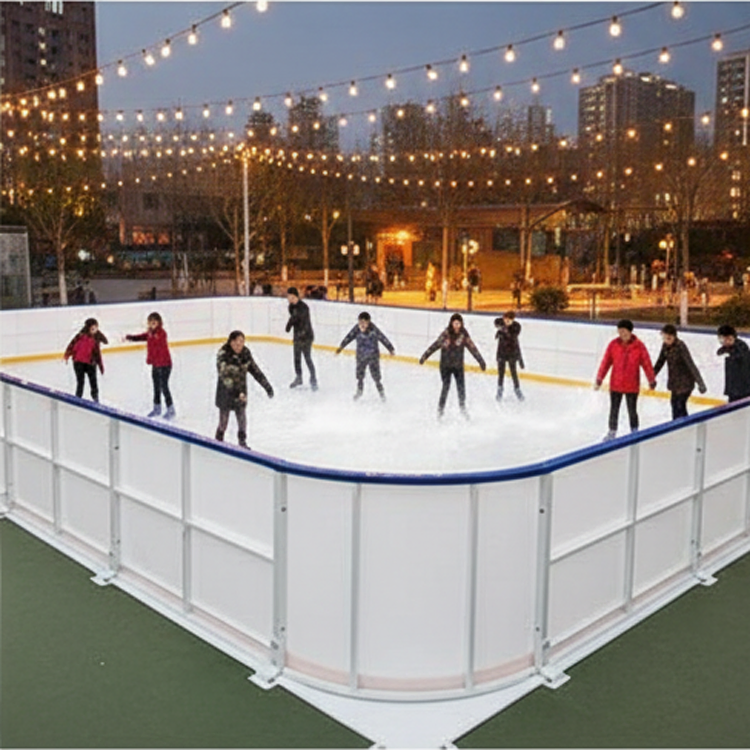 Outdoor Artificial Ice Skating Rink Flooring Dly 4X8 Synthetic Ice Rink