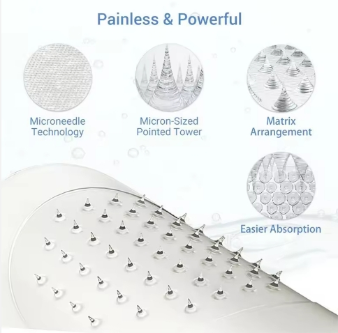 2025 New Arrival Private Label Anti Wrinkle Microneedle Eye Gel Mask Eye Gel Patch Microcrystal Ha Micro Needle Patches