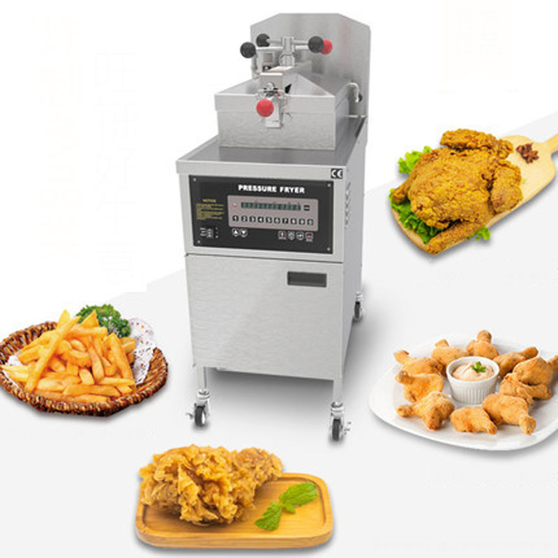 Benfu Stainless Steel Chicken Pressure Professional Deep Fryer Gas Fryer with 2 Tank