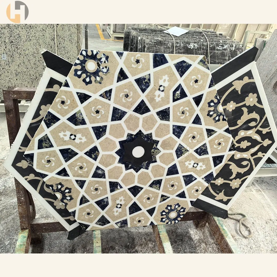 Customized Marble Water Jet Medallion Tile for Floor and Wall