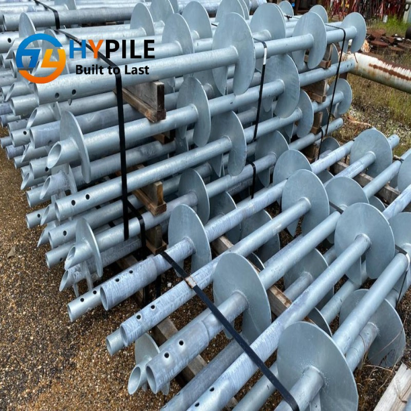 Hypile ASTM A500 Gradec Helical Screw Pile for Extension Shafts