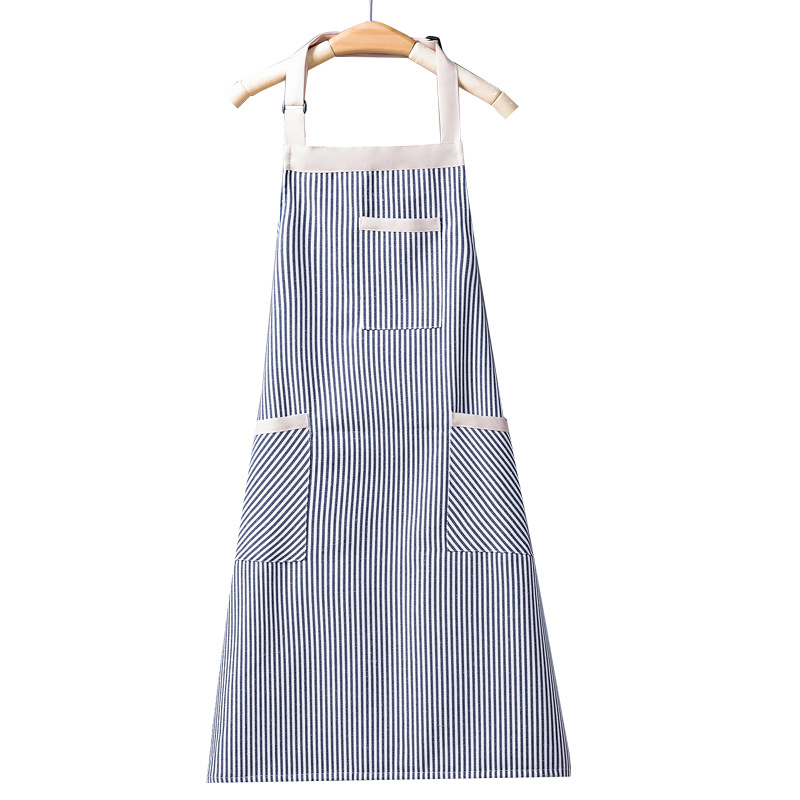 Custom Logo Cotton Mom and Kids Matching Women Kitchen Cleaning Waitress Barbeque Cafe Aprons Pockets
