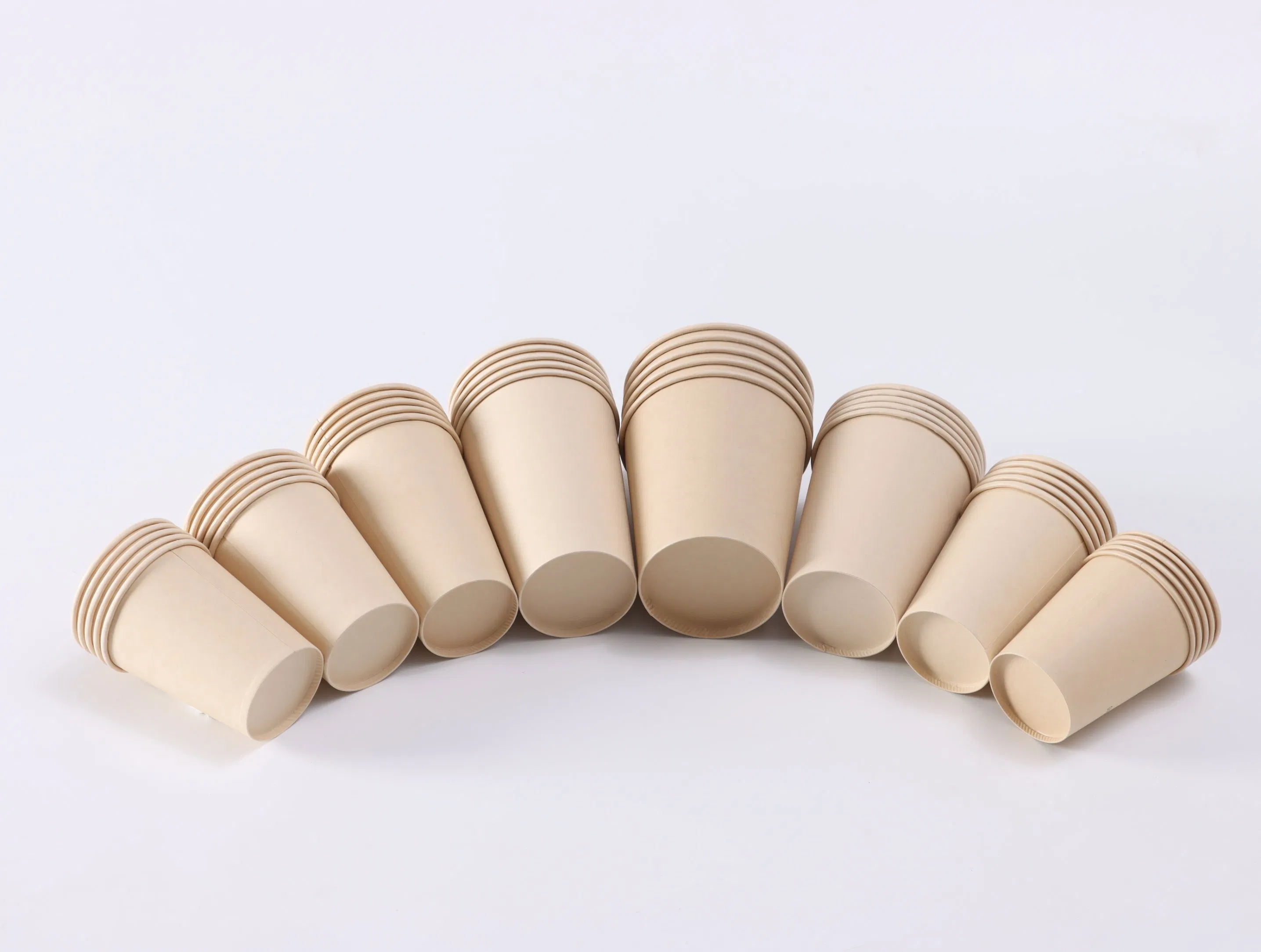 Бамбуковые бумажные стаканчики 10oz, одноразовые