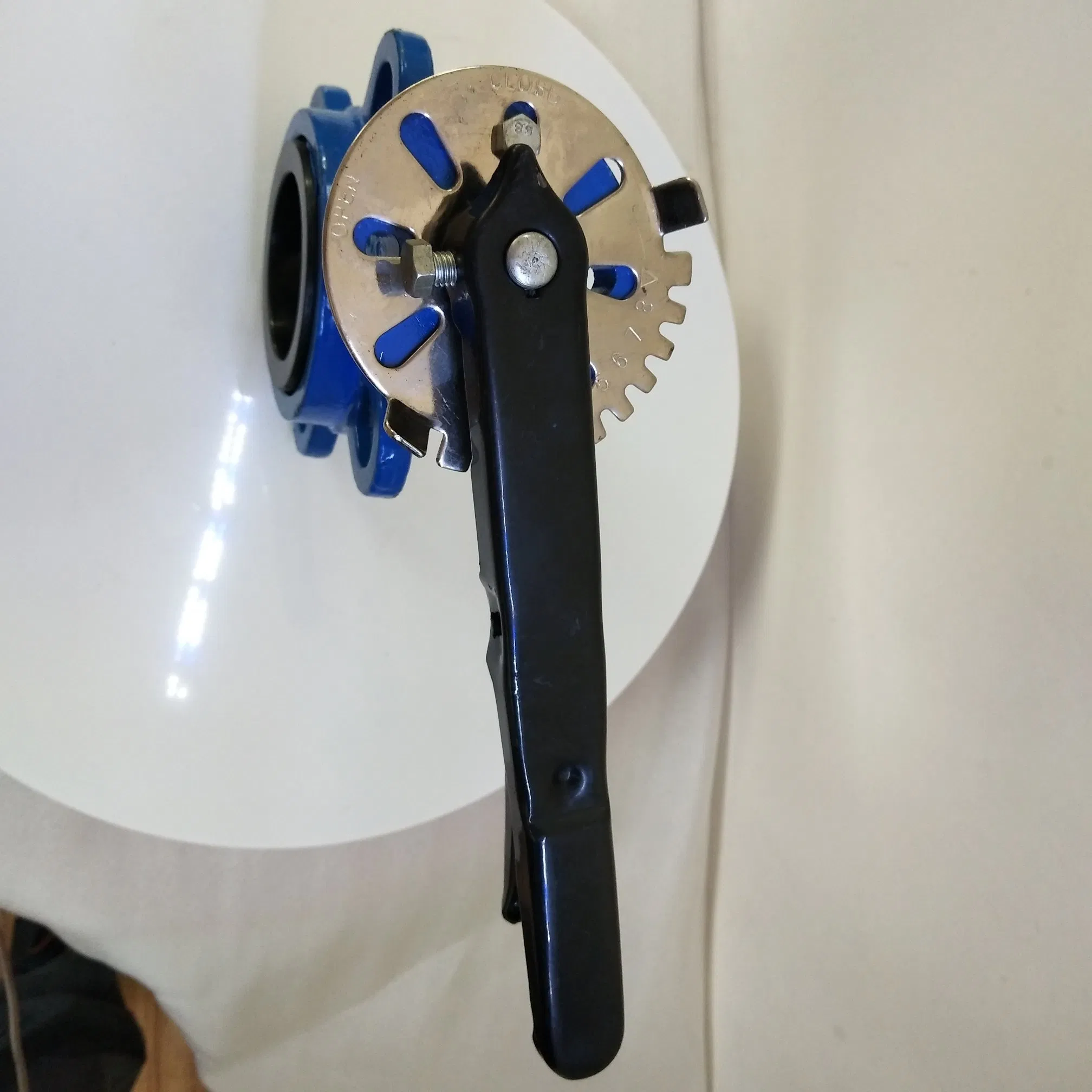 Pn16 Lever Handle Ductile Iron Body EPDM Wafer Butterfly Valve