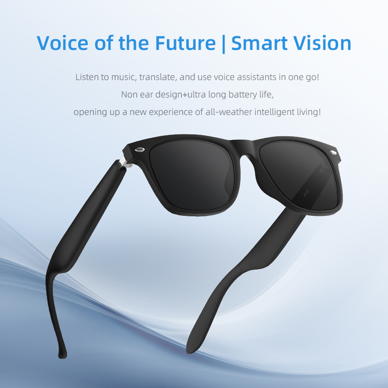 Smart Wearable Glasses Headset Outdoor Sunglasses with Anti Blue Hands Free Call Music Smart Glasses