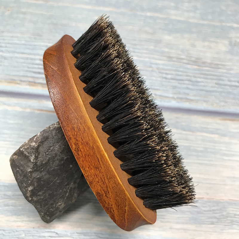 Beard Brush Stiff Boar Bristles Beard Grooming Beard Brush for Men
