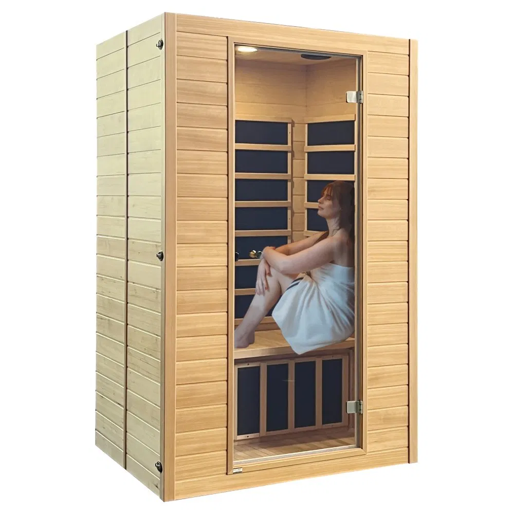 2 Person Low Emf Infrared Hemlock Sauna House Home Sauna Room