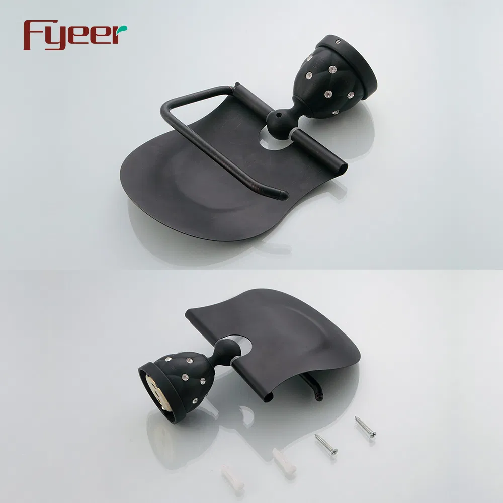 Fyeer Black Series Bathroom Brass Toilet Paper Roll Holder