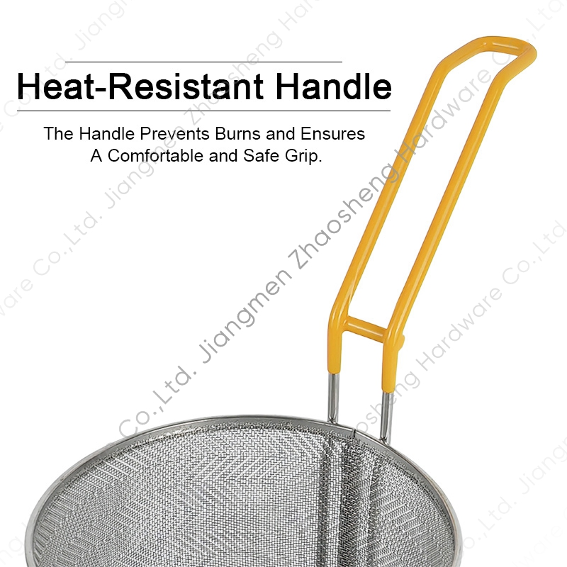 Noodle Spaghetti Strainer Cooking Boiling Basket 304 Stainless Steel Fine Mesh Pasta Basket